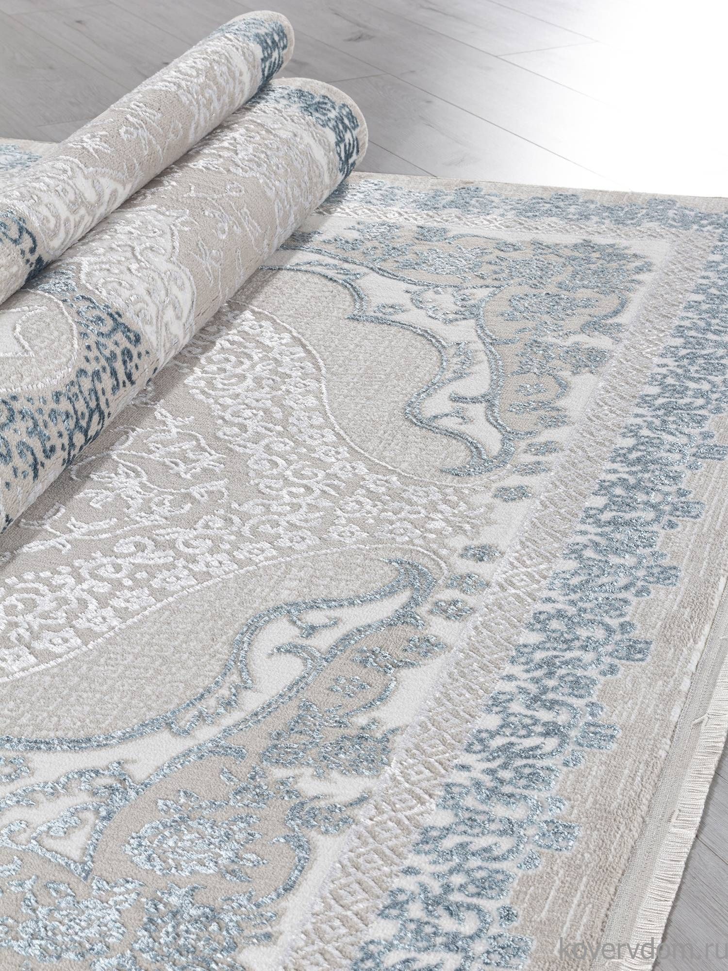 Ковер EFSAN Q010A CREAM SHRINK / BLUE FDY