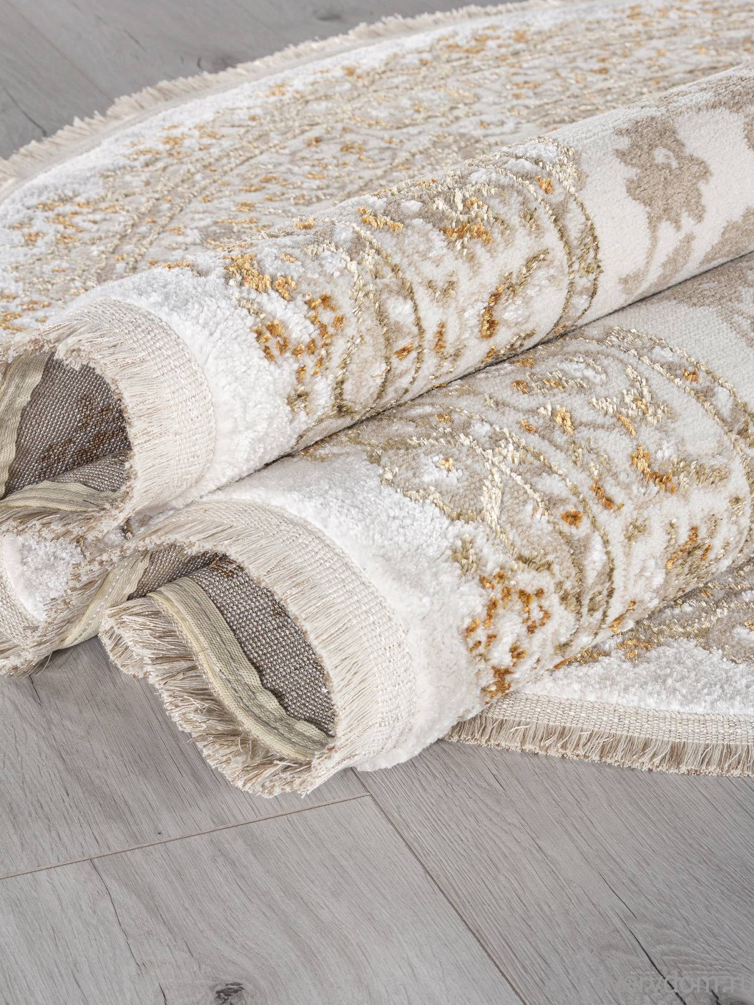 Ковер MOSSO 27239A CREAM / GOLD Овал