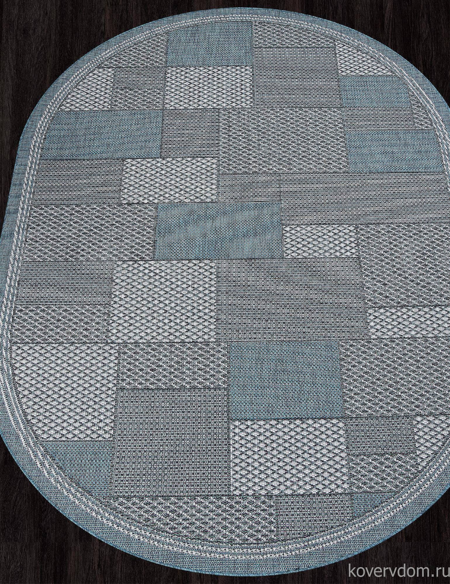 Ковер-циновка KAIR S148 BLUE Овал