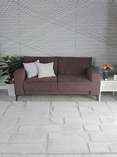 Круглый ковер RABBIT CARVING PX4001 GREY / GREY