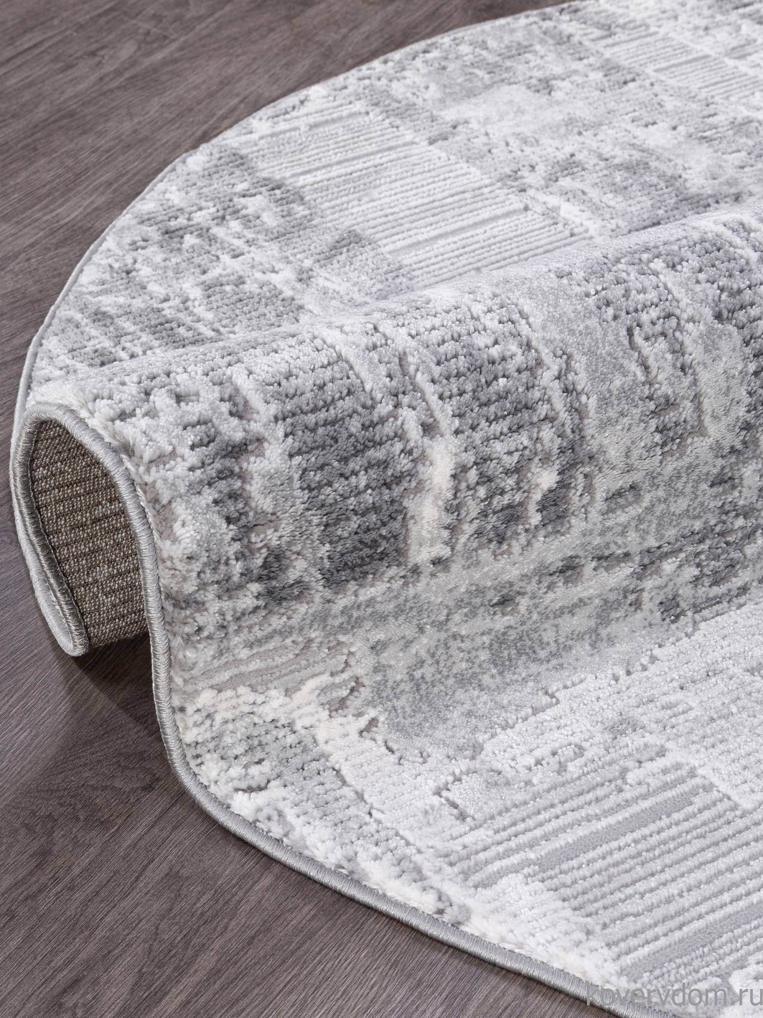 Ковер ARMINA 03758A GREY / GREY Круг Ковер ARMINA 03758A GREY / GREY Круг