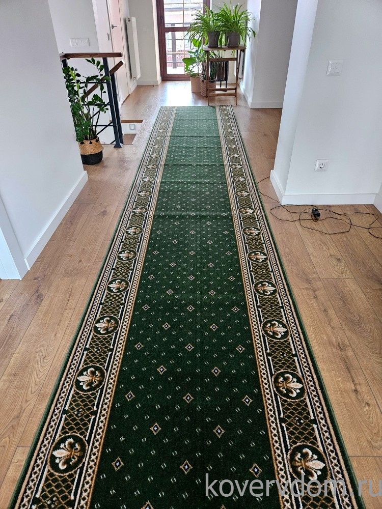 Ковровая дорожка LILIA 40098-03 зеленая Ковровая дорожка LILIA 40098-03 зеленая