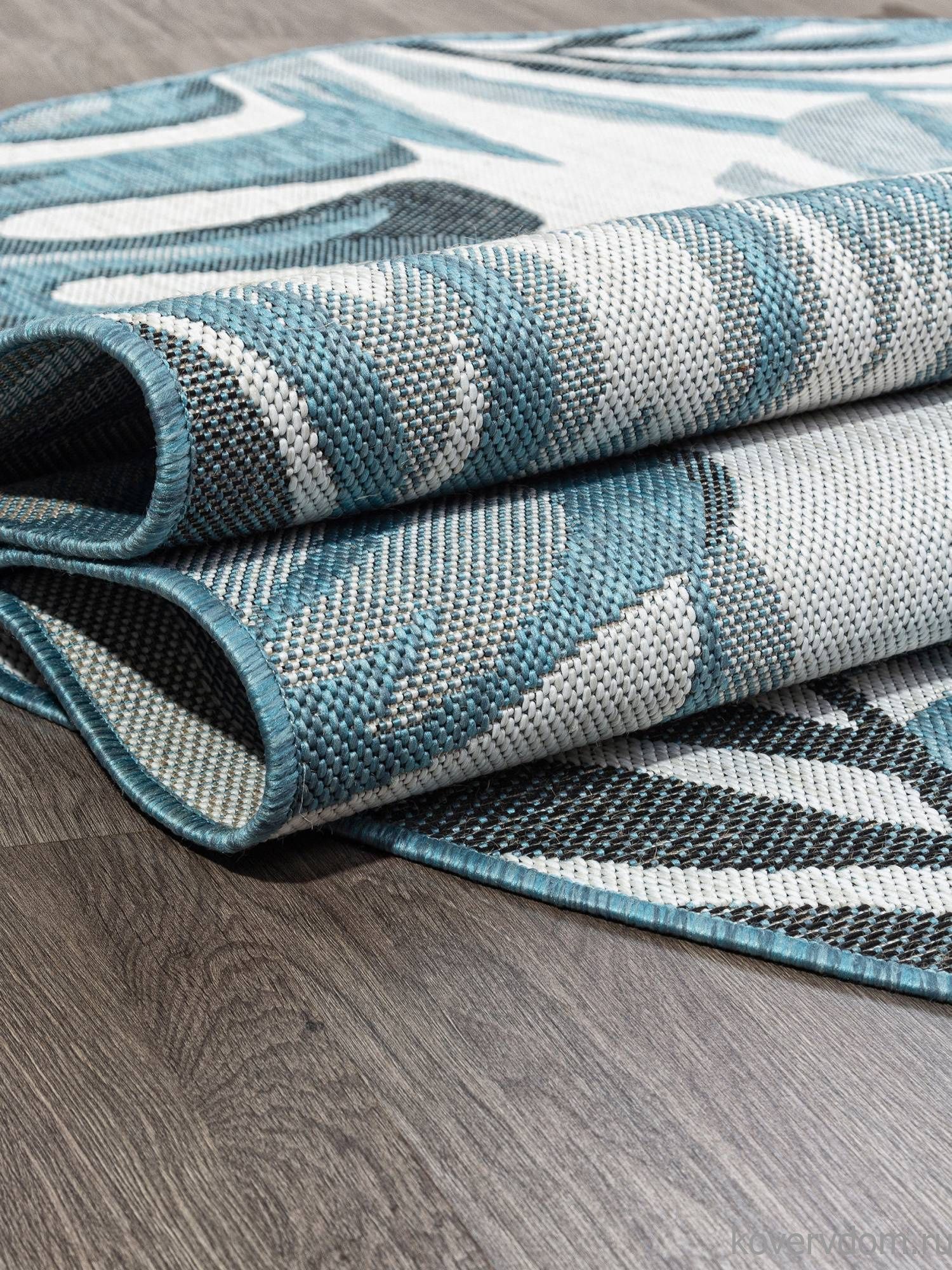 Ковер-циновка KAIR S126 BLUE Овал