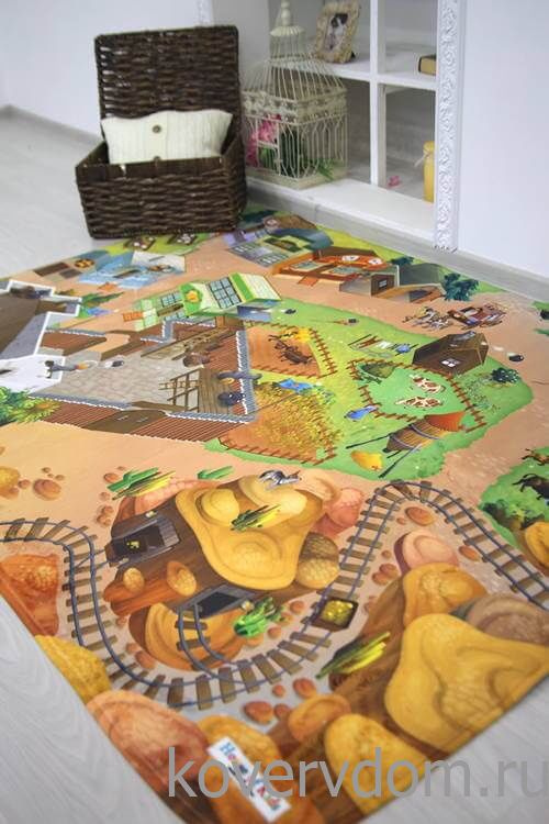 Детский развивающий 3D ковер Дикий Запад 86029 Детский развивающий 3D ковер Дикий Запад 86029