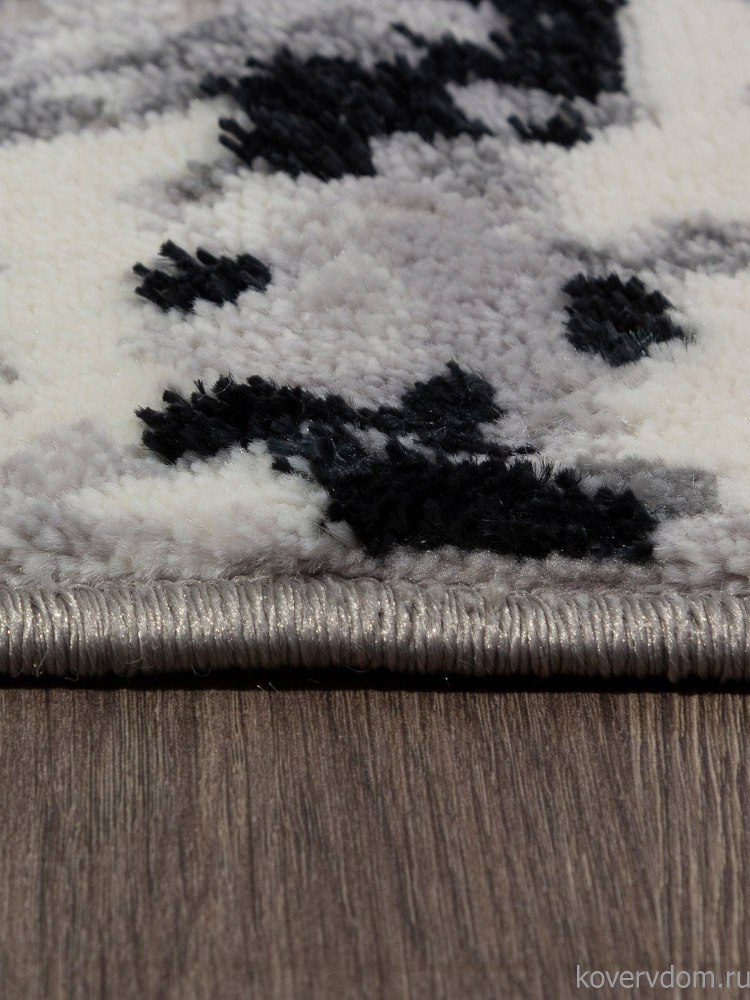 Ковер PALERMO F284 DARK GRAY Овал