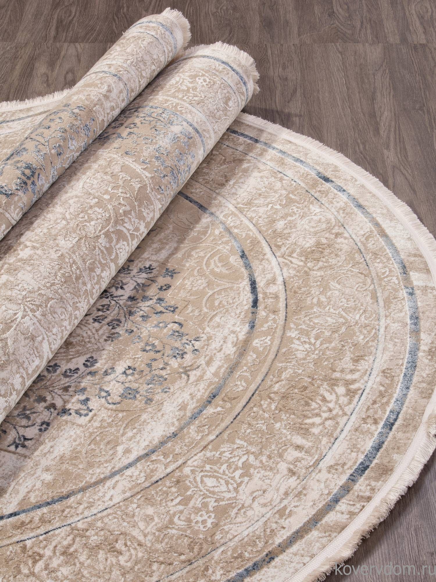 Ковер LISSABON SI054A BROWN / BROWN Овал