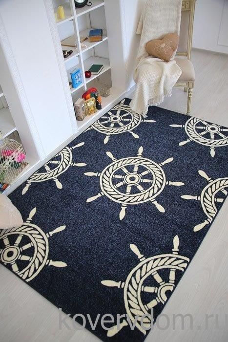 Ковер МОРСКОЙ со ШТУРВАЛОМ Ковер МОРСКОЙ со ШТУРВАЛОМ