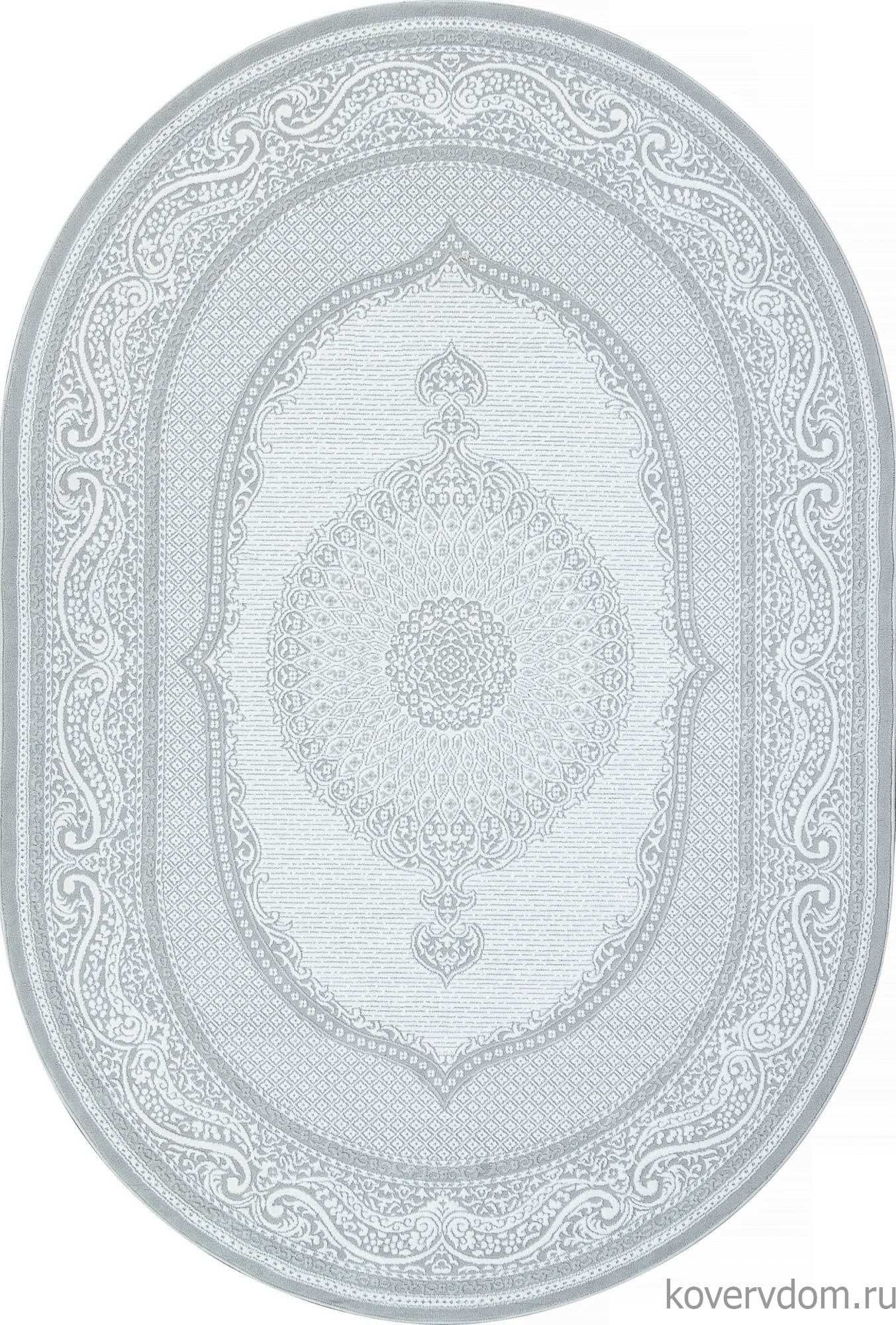 Ковер SIROCCO E364AP GREY / WHITE Овал