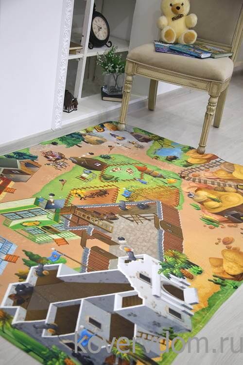 Детский развивающий 3D ковер Дикий Запад 86029 Детский развивающий 3D ковер Дикий Запад 86029