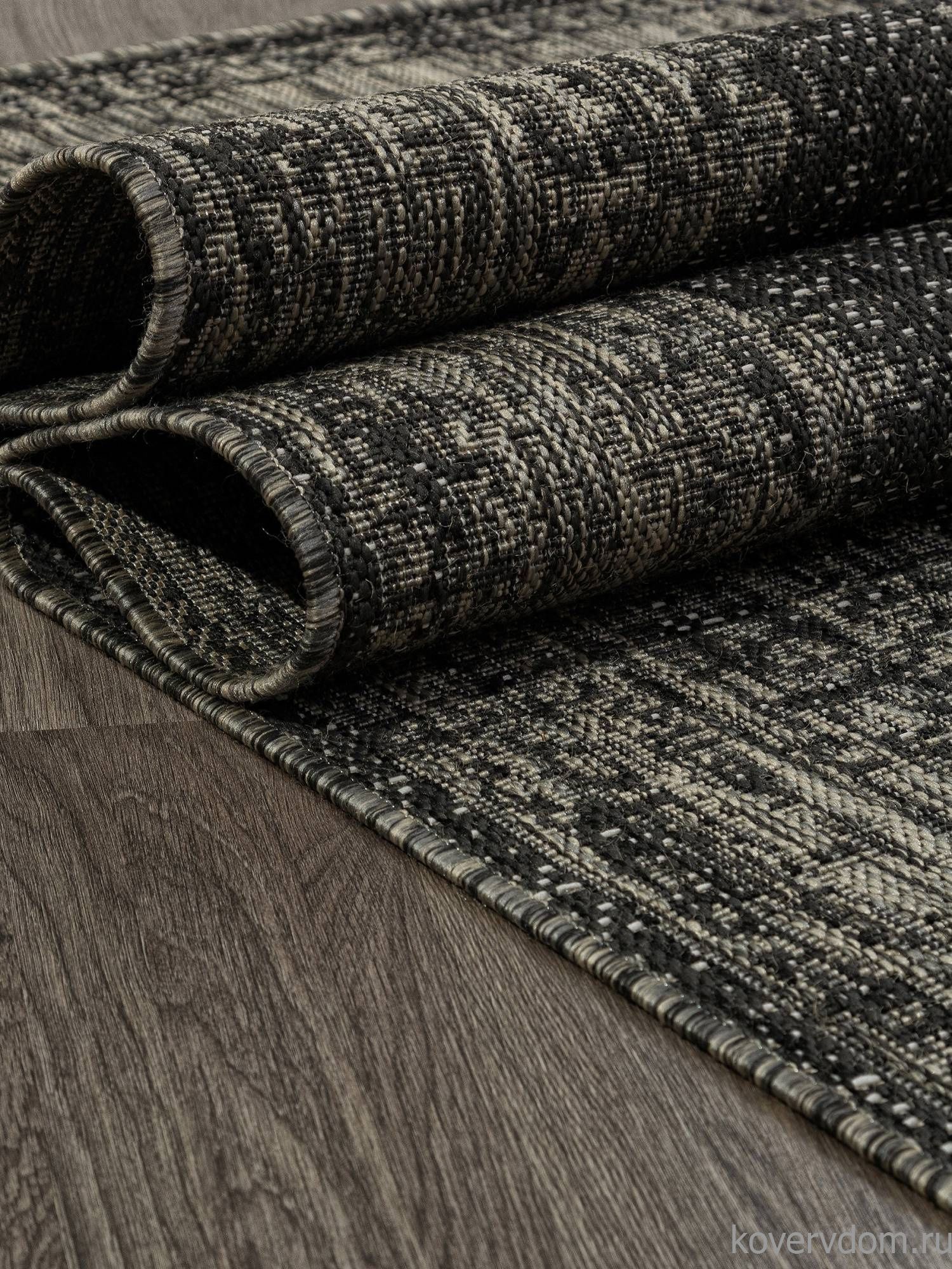 Ковер-циновка KAIR-A S129 BLACK-GRAY