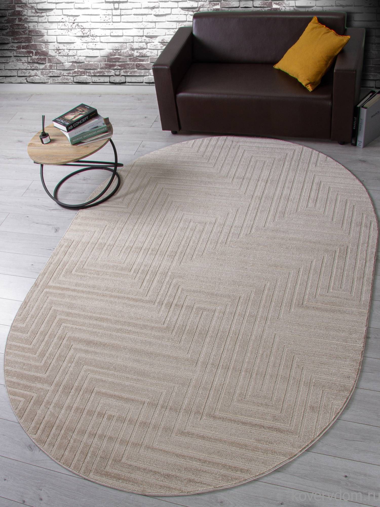 Ковер DIOS F412 LIGHT BEIGE Овал Ковер DIOS F412 LIGHT BEIGE Овал