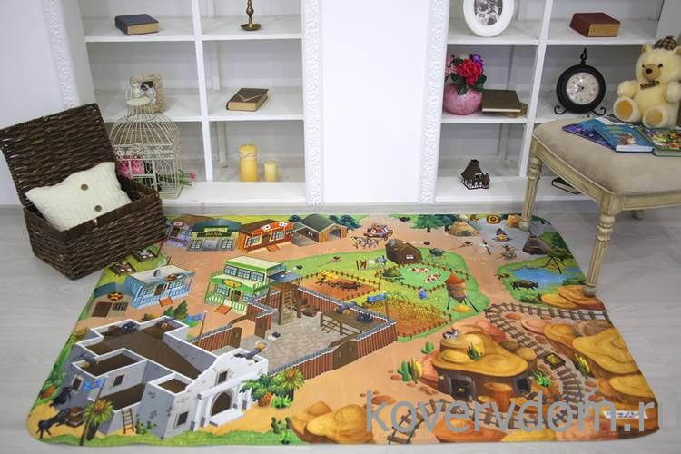 Детский развивающий 3D ковер Дикий Запад 86029 Детский развивающий 3D ковер Дикий Запад 86029