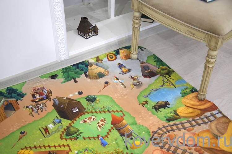 Детский развивающий 3D ковер Дикий Запад 86029 Детский развивающий 3D ковер Дикий Запад 86029