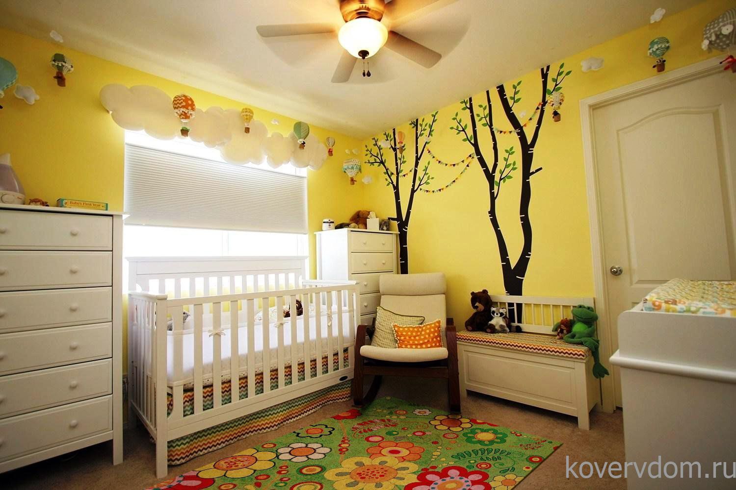 Детский ковер-палас ПОЛЕВЫЕ ЦВЕТЫ 1177-51 зеленый  Детский ковер-палас ПОЛЕВЫЕ ЦВЕТЫ 1177-51 зеленый