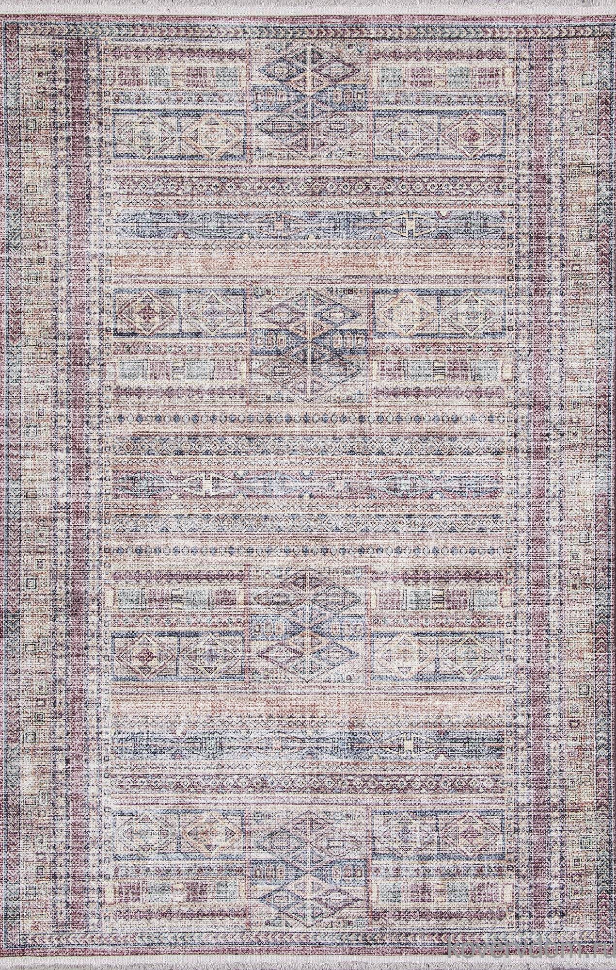 Ковер из полиэстера ЛОТУС AB103A КРАСНЫЙ / СИНИЙ Ковер из полиэстера ЛОТУС AB103A КРАСНЫЙ / СИНИЙ