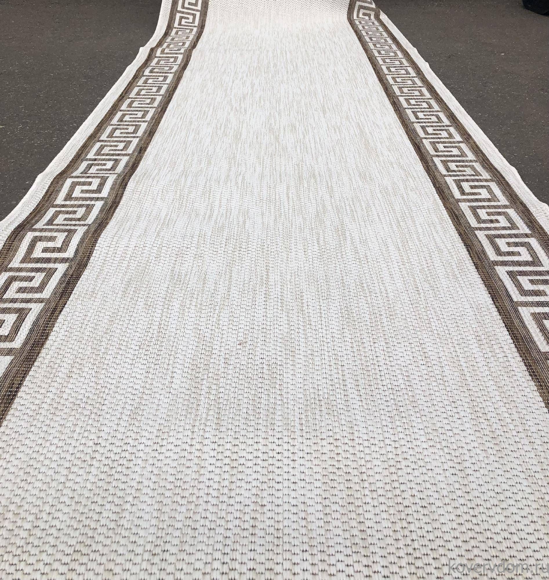 Ковровая дорожка циновка VEGAS S002 CREAM-BROWN